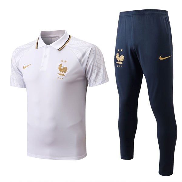 Polo Francia Conjunto Completo 2022/23 Blanco